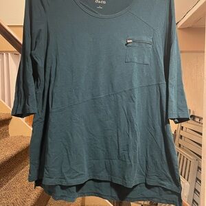 D&Co Teal Long Sleeve Top